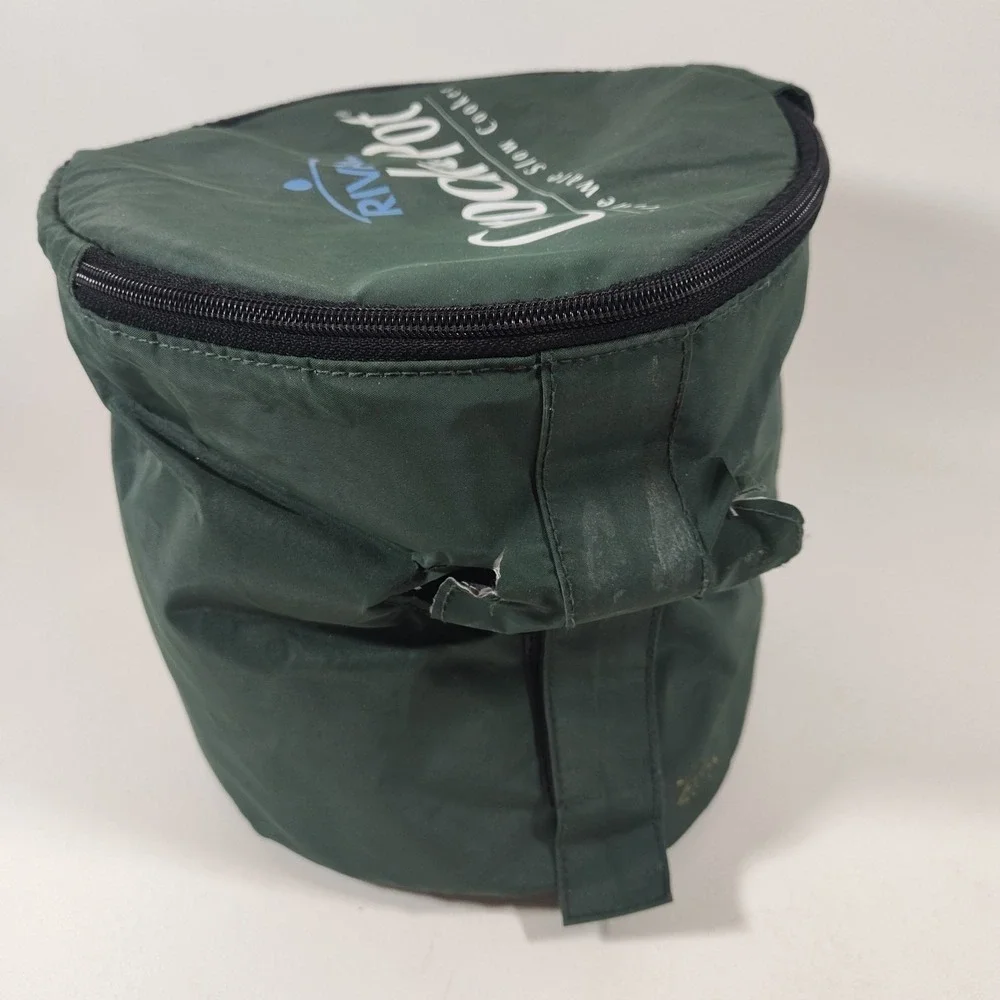 Rival Crock Pot Cover Round Green Stoneware Slow Cooker‎ Insulated